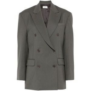 Parosh Ivy Green Virgin Wool Blend Twill Blazer - NWT